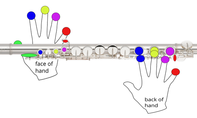 How to hold the flute